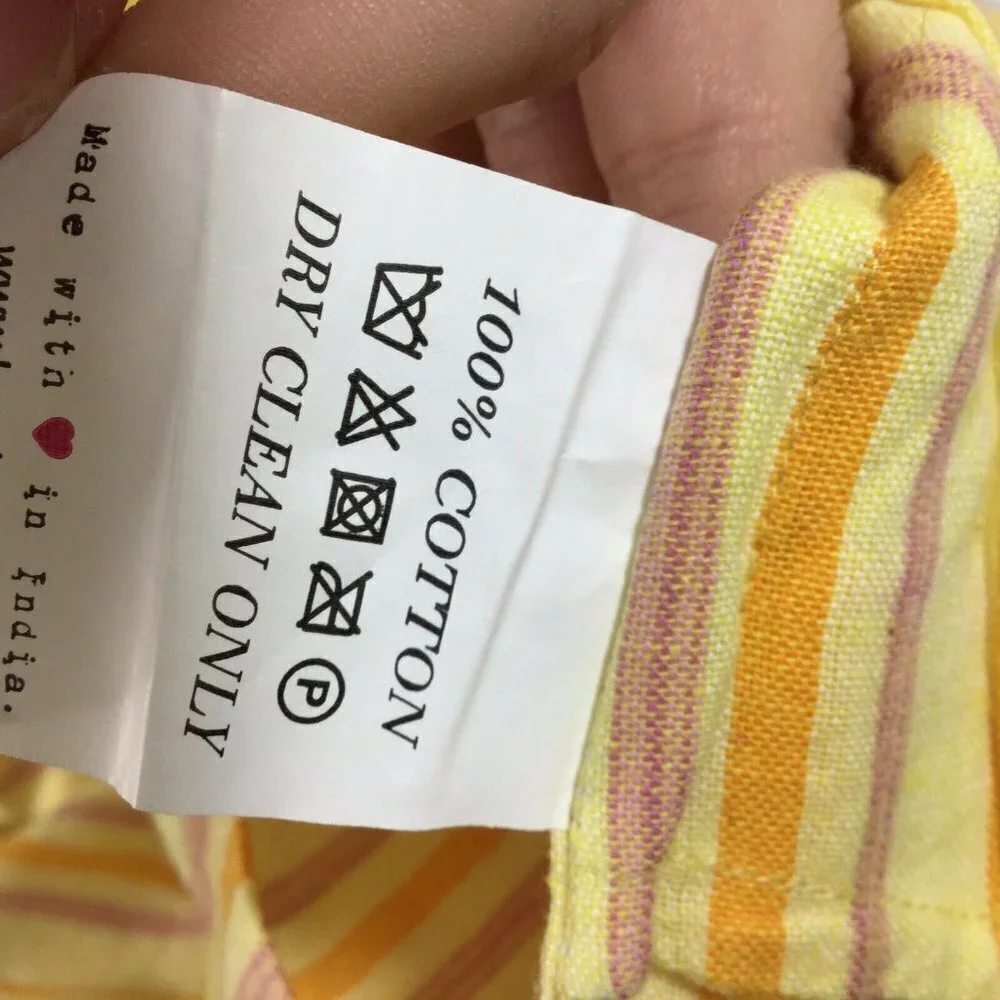 Kopal Rinku Strapless Romper Yellow Stripe Ruffle - Picture 8 of 8